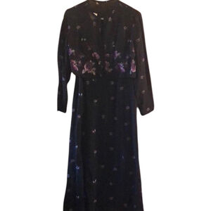 Talbots Chiffon Dress with Sheer Cardigan - Size 2P